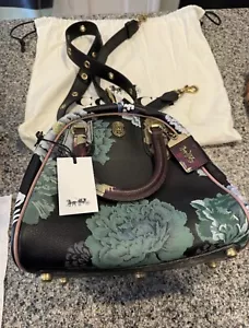Cartera Marleigh Coach 1941 muy rara con estampado Kaffe Fassett ~ 78441 con etiquetas - Imagen 1 de 14