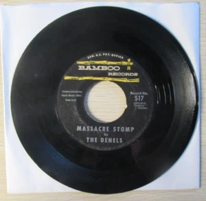 THE DENELS HERE COMES THE HO DADS / MASSACRE STOMP 45 7" VINYL RECORD - Picture 1 of 2