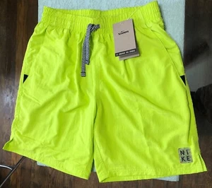 New Nike Neon Atomic Green Swim Trunks NWT Size Small Volley 7” Shorts - Picture 1 of 1