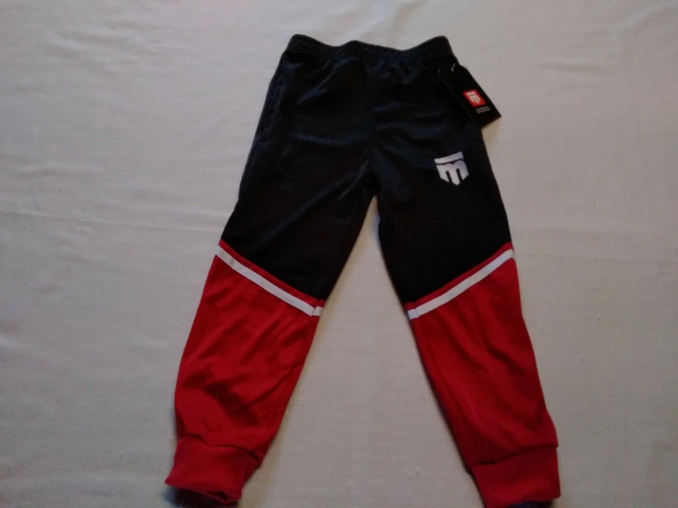 Pantalones de chándal Mongoose Performance para niños talla 4 negro/rojo/blanco con logotipo nuevos con etiquetas Foto 1 de 4