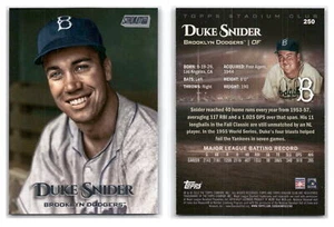 2019 Stadium Club #250 Duke Snider - Brooklyn Dodgers - Picture 1 of 1