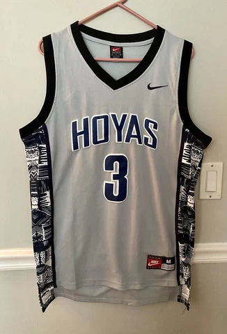 Vintage Georgetown Hoyas Allen Iverson #3 Nike Jersey Gray Adult Size Medium EUC Cover
