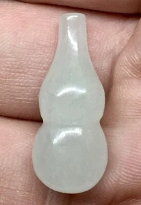 ANTIGUO COLGANTE ANILLO CALABAZA TALLADA EN NEFRITA JADE BLANCO GRASA CORDERO HETIAN 20,6ct - Imagen 1 de 8