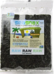 Seasnax Raw Seaweed Snack - Case Of 42 packs! - Picture 1 of 1