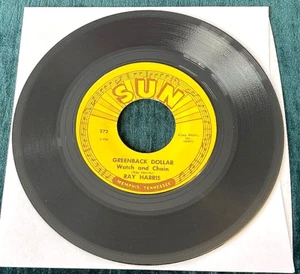 Ray Harris: Greenback Dollar.../Foolish Heart 45 Sun rockabilly RE SVG+ - Picture 1 of 2