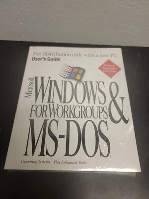 Windows for Workgroups MS-DOS User's Guide and Workgroup Add-On and COA No Disks - Image 1 of 3