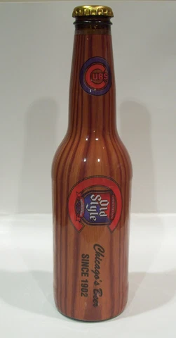 CHICAGO CUBS OLD STYLE BEER BOTTLE 2011 PROMO EDITION shrink wrap BASEBALL BAT Cover