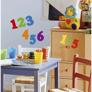5 In. X 11.5 In. Numbers Primary Peel and Stick Wall Decal - Picture 1 of 11