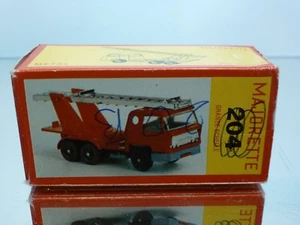 MAJORETTE 204 BOX for BERNARD LADDER TRUCK - GRANDE ECHELLE 1:100 - ONLY BOX - Picture 1 of 9