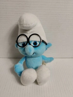 Brainy Smurf ( The Smurfs) 10" Plush Kelly Toy 2013  - Image 1 of 4