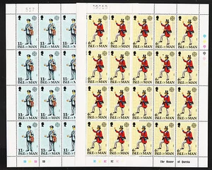 1979 Isle of Man Europa Set Sc#152-3 Full Sheets of 20 MNH - Picture 1 of 1