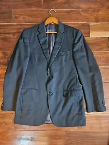 Giacca tuta Alfani blazer da uomo taglia 40L nera a righe - Foto 1 di 9