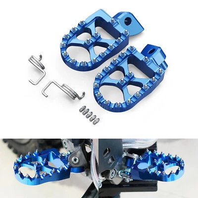 CNC Foot Pegs Footrest Fat Fit Yamaha YZ125 YZ250/F/FX YZ450F WR250F WR450F YZ85 - Image 1 of 4