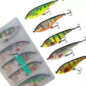 ✅ELBFANG Jerkbait Set | Hecht Köder | 5 Stück / 90mm / 21g / Wobbler Set - Bild 1 von 6