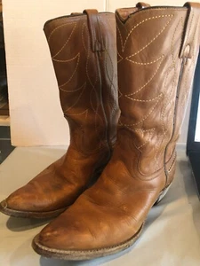 Botas de vaquero de cuero tostado Acme 9M para hombre LEER DESCRIPCIÓN - Imagen 1 de 7