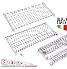 SCOLAPIATTI INOX pensile sgocciolatoi piatti bicchieri GRIGLIA cm 56 76 86