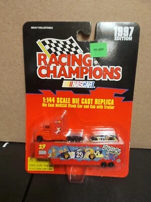 Robert Pressley #29 Cartoon Network Wacky Racing Hauler W/Car Racing Champ 1996 - Image 1 of 2