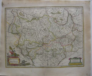 Braunschweig altkolor Orig Kupferstichkarte Janssonius 1627 Nordrhein Westfalen - Bild 1 von 1