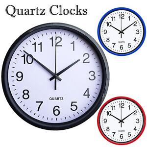 Quartz Analogue Basic Wall Clock Round Vintage Home Small Kitchen Bedroom 7.5"