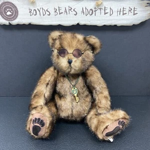 Peluche Boyds #02006-90 BEA GOODFRIEND, 16" orso imbottito snodato nuovo con etichette + occhiali da sole - Foto 1 di 8