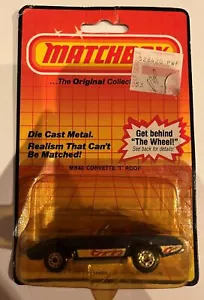 MATCHBOX CORVETTE ""T"" DACH MB40 blau NEU in BP MACAO 1983 - Bild 1 von 4