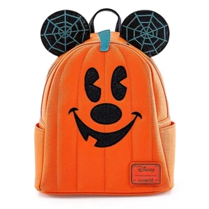 Mini Mochila Calabaza Jack-O'-Lantern Mickey Mouse Parques Disney de Loungefly NUEVA - Imagen 1 de 2