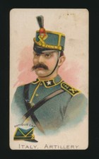 1900 E1 Breisch-Williams Co ARMY CARDS (CARAMELS) -Italy, Artillery *TOUGH*
