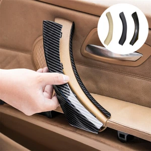 ABS Carbon Fiber Inner Door Handle Pull Cover Case For BMW 3 series E90 2005-12 - Picture 1 of 21