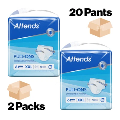 20 x Attends 6 XXL Adult Nappies Incontinence Pull up Pants Extra Extra Large - Image 1 of 4