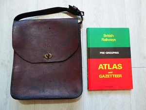 Vintage British Rail BR Lederschutz Geldtasche Umhängetasche mit Messingbefestigung - Bild 1 von 11