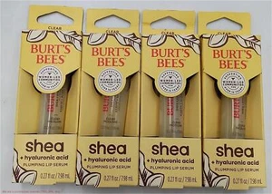 4 PACK!!! Burt's Bees Lip Plumping Serum - Clear - 0.27oz 4 PACK - Picture 1 of 3