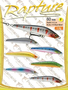 Artificiale spinning hard bait Trabucco Rapture Gombei Minnow 60mm 3.0gr - Picture 1 of 11