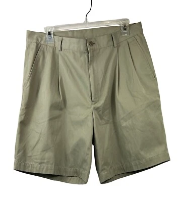 Men’s Khaki Spring Summer Chino Shorts Braggi By Louis Raphael Regular Size 34 - Image 1 of 3