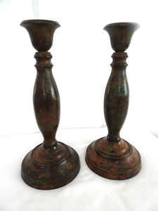 Hergestellt in Indien 8" Schwermetall Kerzenhalter - für 1" Kegel - 2er Set - Bild 1 von 6