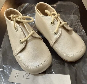 Baby Baptism Ivory Shoes Size 12 - Picture 1 of 4