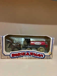 Vintage 1990 Horse and Wagon Coin Bank ERTL True Value Promotion Advertisement - Picture 1 of 12