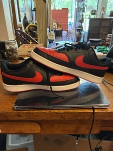 Size 10 - Nike Court Vision Next Nature Low Bred Excellent Pre Owned No Box - Picture 1 of 11
