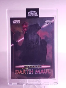 2024 Topps Chrome Black Star Wars 25 Years of Darth Maul DM-1 - Picture 1 of 2