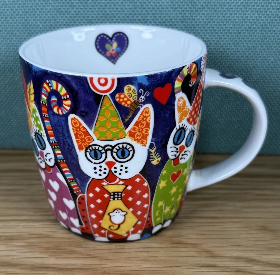 MAXWELL & WILLIAMS designer Stoneware 9cm Mug ‘love Hearts’ By Donna Sharam - Image 1 of 4