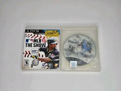 MLB 13 The Show & Madden NFL 13 Sony Playstation 3, PS3 Tested Sports Buddle  - Image 1 of 4