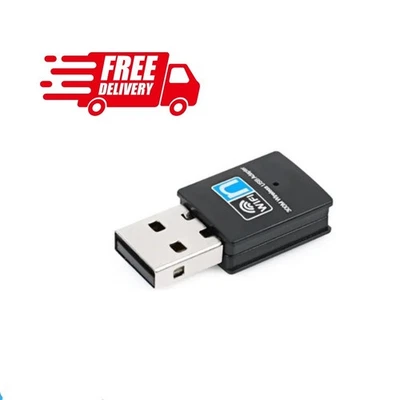 Mini WiFi Wireless Adapter WLAN 300 Mbit 802.11b/g/n USB Stick Dongle NEU - DE - Bild 1 von 4