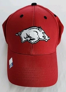 NCAA ARKANSAS RAZORBACKS HAT, flex fit Midum Velcr Strap  - Picture 1 of 11