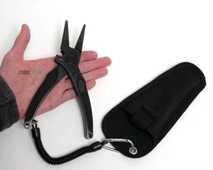 Alicate de pesca con funda y cordón anillo dividido removedor de gancho cortador de línea - Imagen 1 de 6