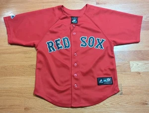 David Ortiz Boston Red Sox Majestic Full Button Baseball Jersey Youth Small Red - Picture 1 of 24