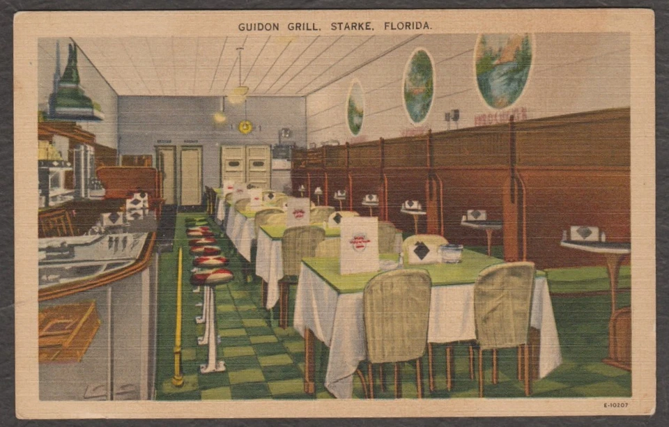 U.S. - MNH LINEN P.C. OF GUIDON GRILL IN STARKE FLA.- - Image 1 of 2