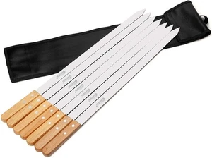Goutime 23 Zoll lang, 1 Zoll breit Grillspieße groß 23 Zoll lang x 1 - Bild 1 von 10