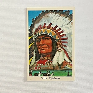 1968 Dutch Gum Unnumbered Western Set  Vita Fjädern White Feather - Picture 1 of 2