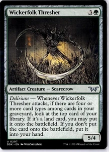 Wickerfolk Thresher Duskmourn: House of Horror Regular 2007 DSK MTG - Imagen 1 de 2