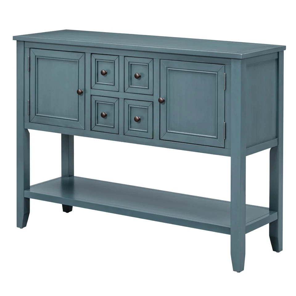 P PURLOVE Consola Mesa Buffet Aparador Sofá con Cuatro Cajones de Almacenamiento Dos Foto 1 de 4