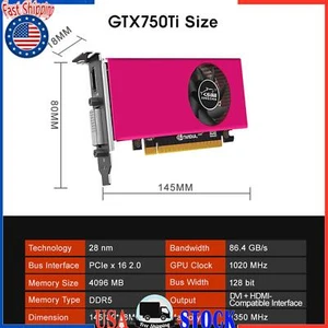 GTX750 TI 4G Independent Graphics Card HDMI High-Definition Display Interface - Picture 1 of 11